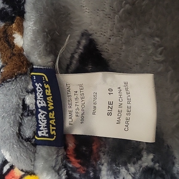 Kids Angry Birds Star Wars Soft Bathrobe - Size 10 - Picture 3 of 3